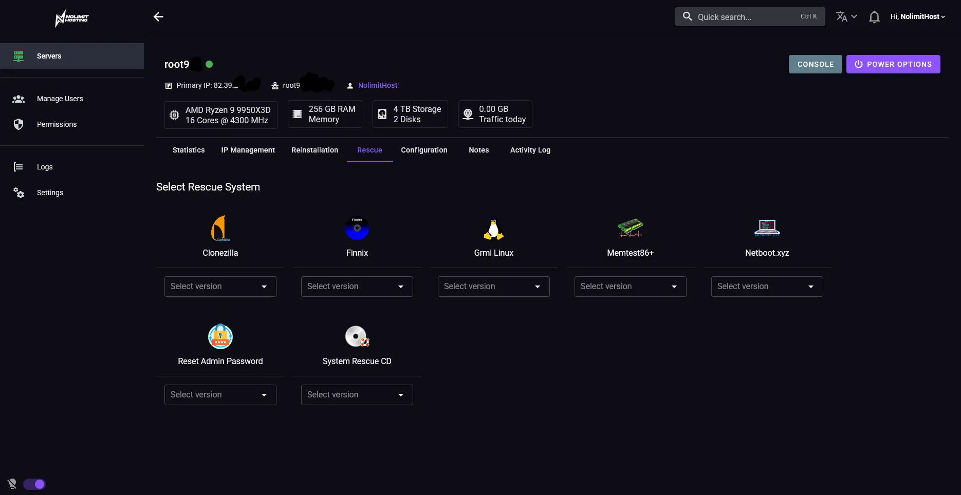 Netboot Rescue Environment